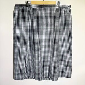 Vintage Country‎ Sophisticates By Pendleton Womens 22W Silk Rayon Plaid Skirt